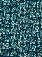 Baby Giraffes - Sanganeri Print – Men’s Pure Cotton Regular Shirt