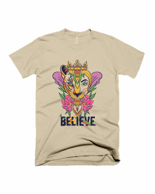 Believe - Beige - Womens T-shirt