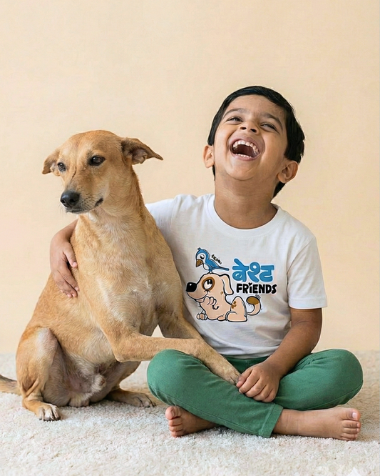 Besht Friends - White - Chiku Piku - Unisex Kids T-shirt