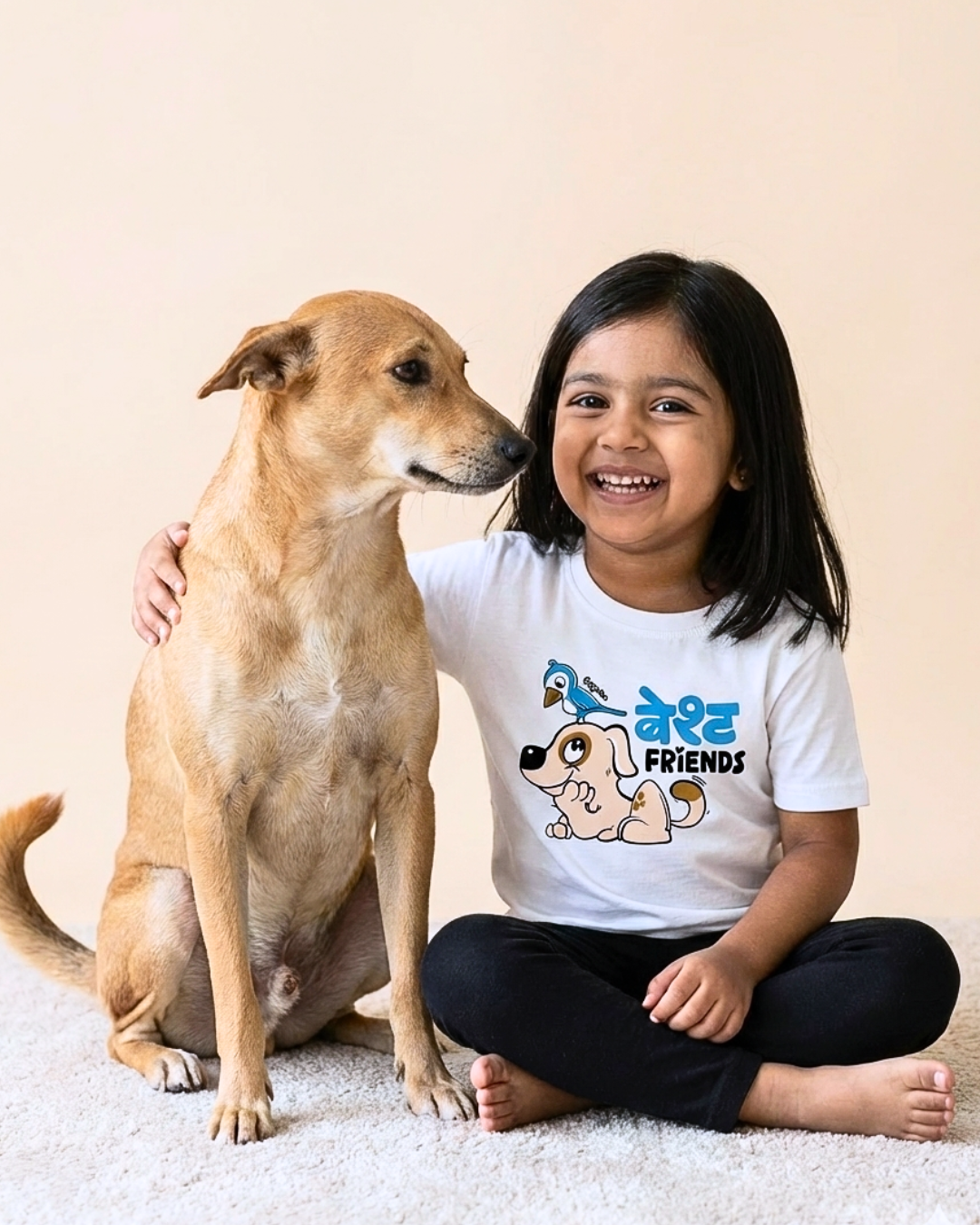 Besht Friends - White - Chiku Piku - Unisex Kids T-shirt