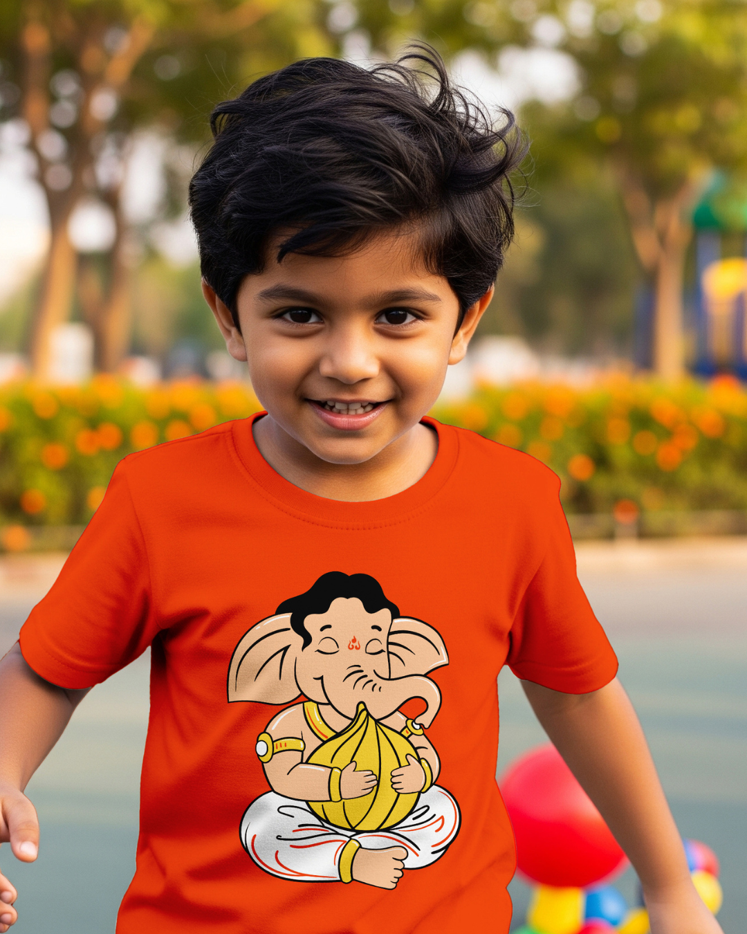 The Big Modak - Orange - Unisex Kids T-shirt