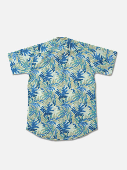 Blue Lagoon – Sanganeri Print - Men’s Pure Cotton Regular Shirt