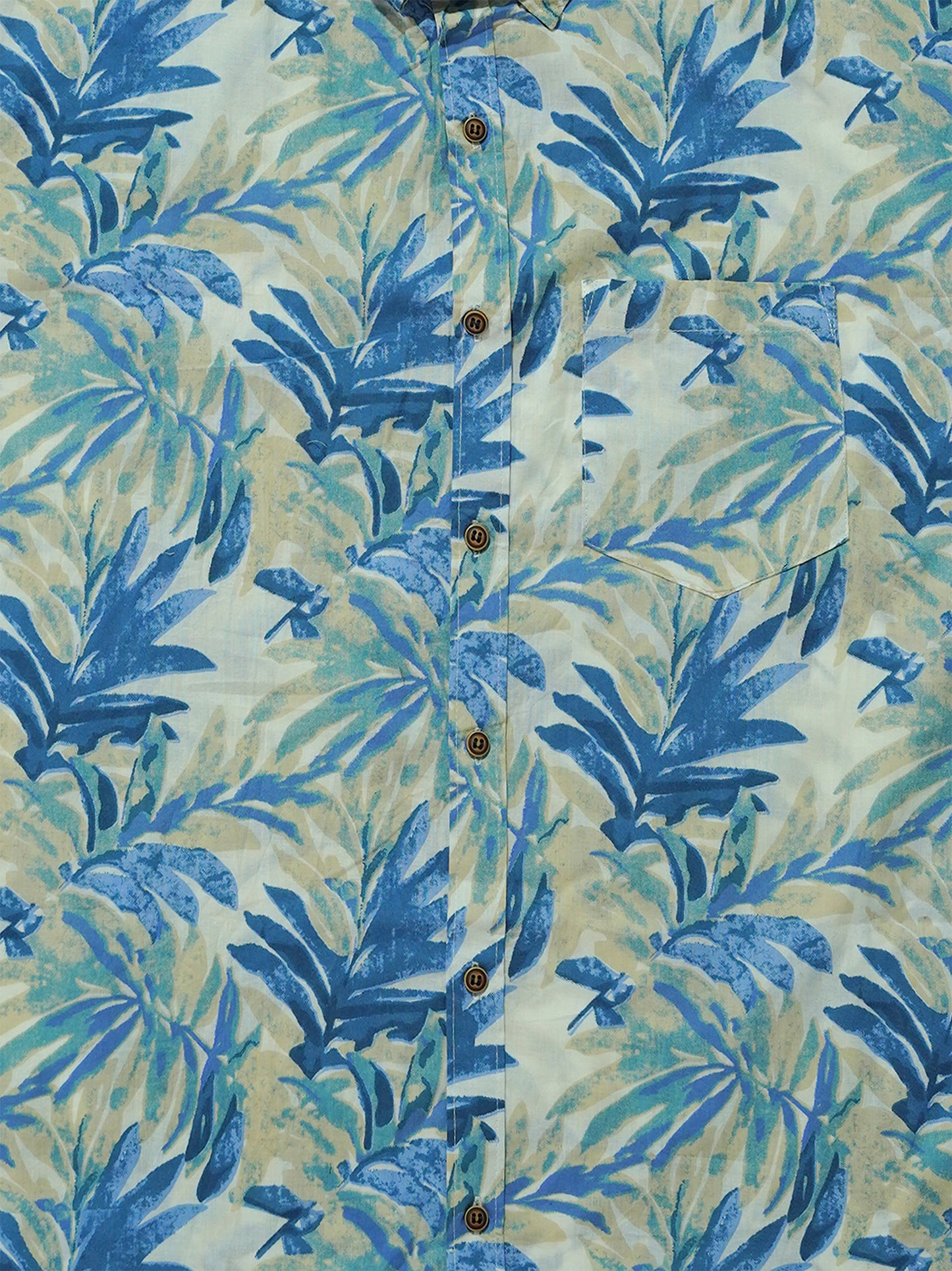 Blue Lagoon – Sanganeri Print - Men’s Pure Cotton Regular Shirt