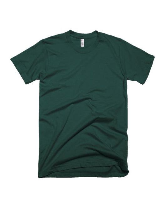 Bottle Green Half Sleeve Plain T-Shirt