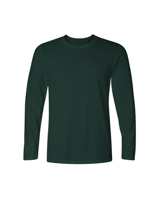 Bottle Green Full Sleeve Plain Adults T-Shirt