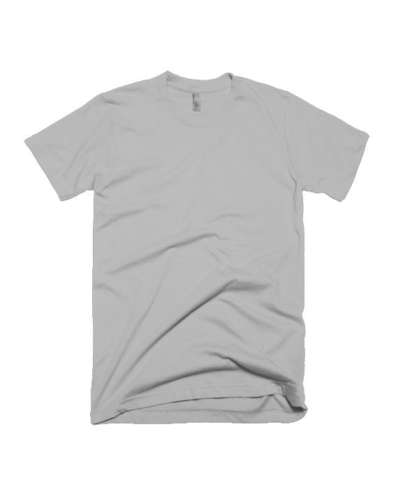 Cement Grey Half Sleeve Plain Adults T-Shirt
