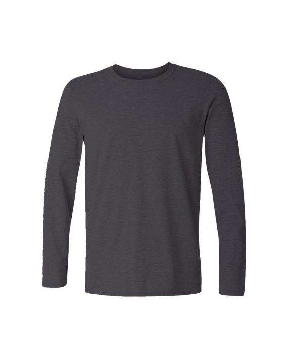 Charcoal Melange Full Sleeve Plain Adults T-Shirt