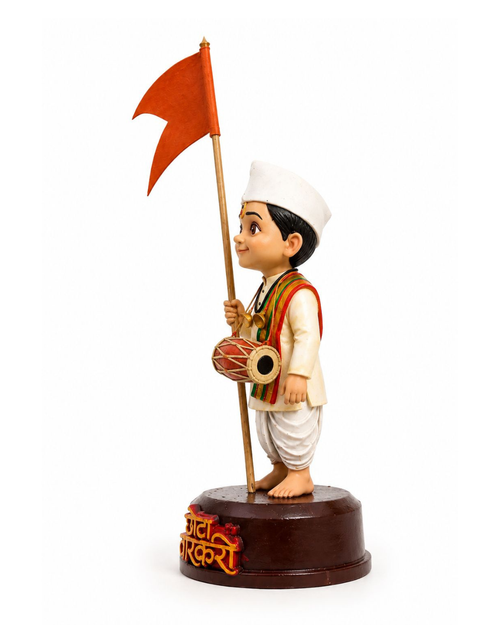 3D Printed Chhota Varkari Miniature Statue - 5 Inches