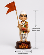 3D Printed Chhota Varkari Miniature Statue - 5 Inches