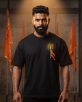 Dhwajdhari - Black - Oversized Adults T-Shirt