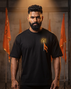 Dhwajdhari - Black - Oversized Adults T-Shirt