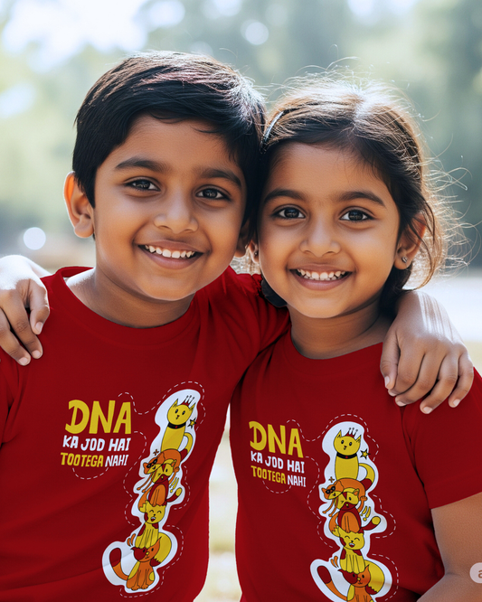 DNA ka jod - Red - Unisex Kids T-shirt