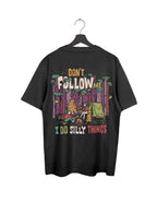 Silly Things - Black - Oversized Adults T-Shirt