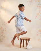 Elephants on the Beach - Kids Pure Cotton Printed Shirt