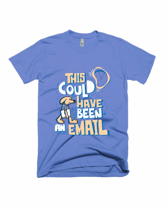 Email - Ice Blue - Unisex Adults T-shirt