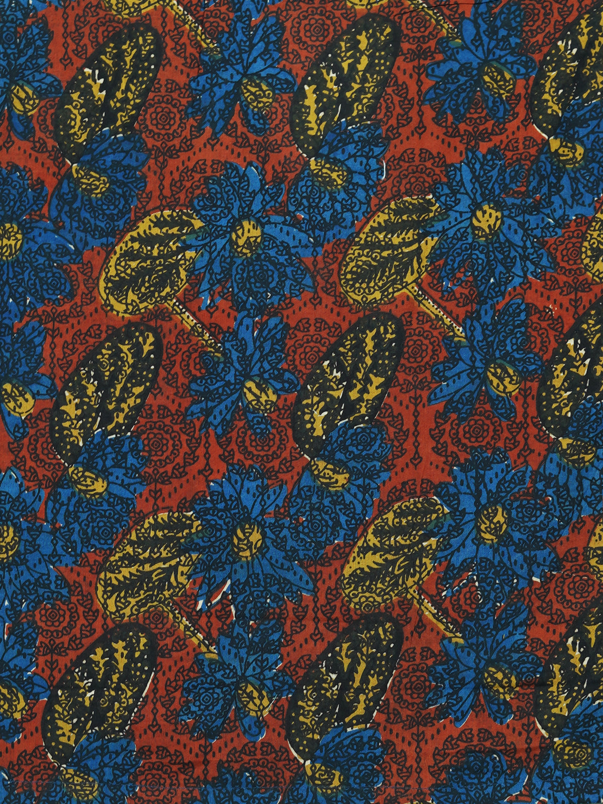 Floral Dark - Handblock Print - Women’s Pure Cotton Crop Shirt