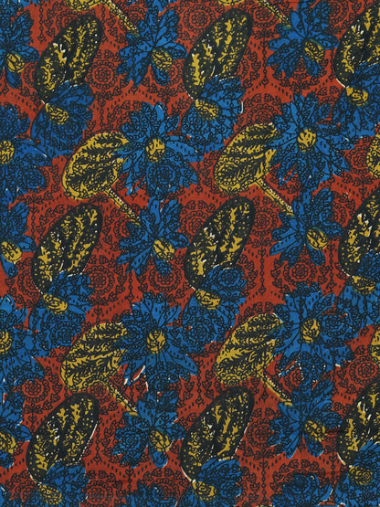 Floral Dark - Handblock Print - Women’s Pure Cotton Crop Shirt