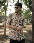 Floral Kalamkari - Handblock Print - Men’s Pure Cotton Regular Shirt