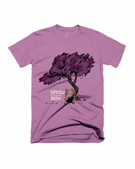 Grow Outside The Box - Mauve - Unisex Adults T-shirt