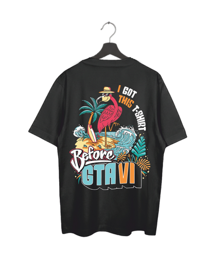 GTA6 - Black - Oversized Adults T-Shirt