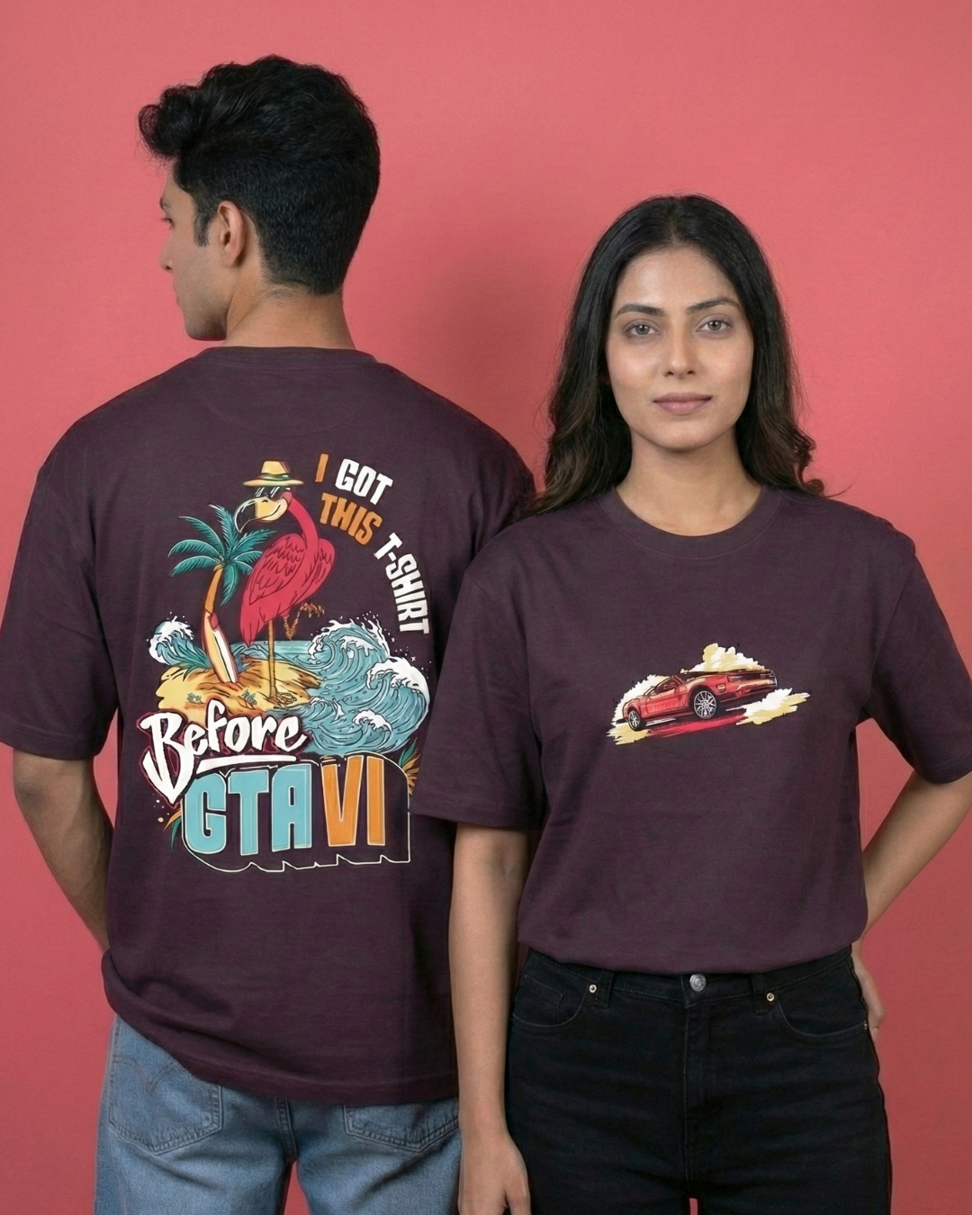 GTA6 - Grape Wine - Oversized Adults T-Shirt