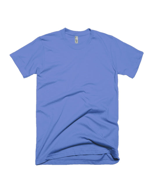 Ice Blue Half Sleeve Plain T-Shirt