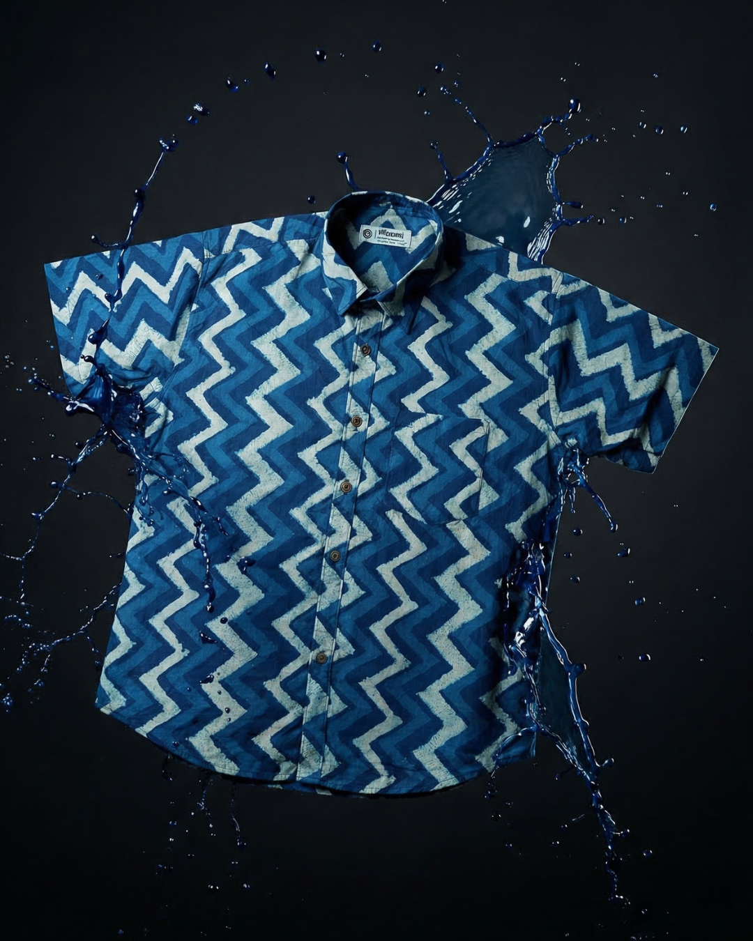 Indigo Classic - Handblock Print – Men’s Pure Cotton Regular Shirt