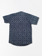 Indigo Rounds - Sanganeri Print - Men’s Pure Cotton Regular Shirt
