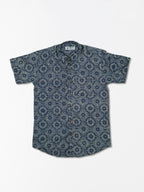 Indigo Rounds - Sanganeri Print - Men’s Pure Cotton Regular Shirt