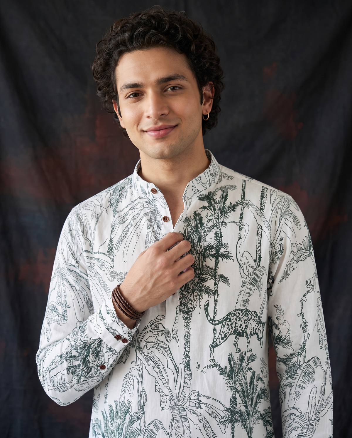 Jungle Safari - Handblock Print - Adults Pure Cotton Short Kurta