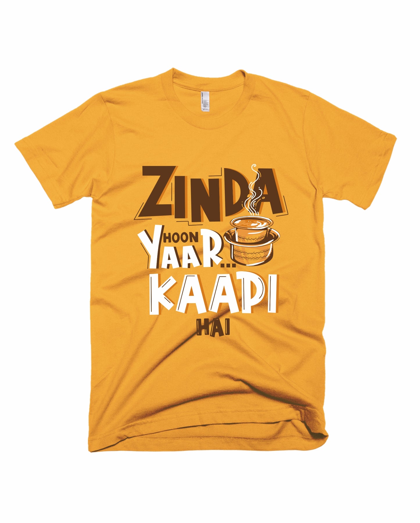 Kaapi Hai - Yellow - Unisex Adults T-shirt