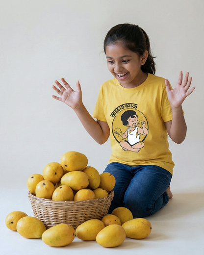 KhadadKhau - Yellow - Chintoo - Unisex Kids T-shirt