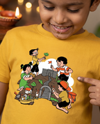 Killa Diwali - Yellow - Chintoo - Unisex Kids T-shirt