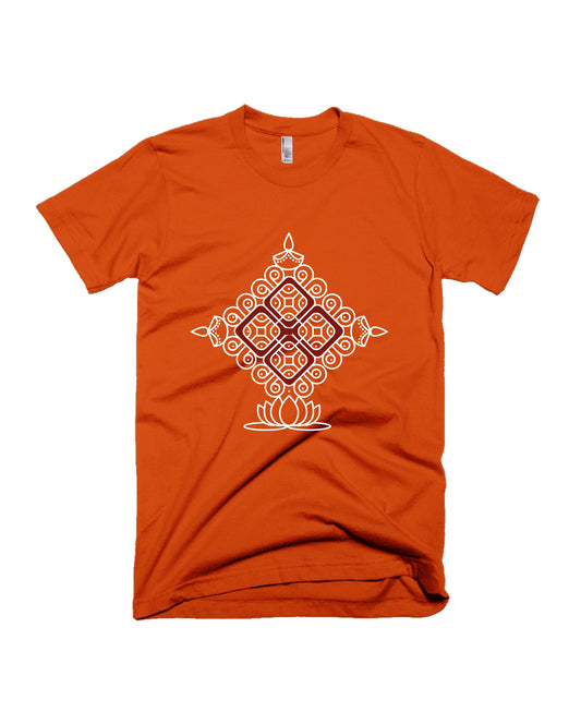 Kolam - Orange - Unisex Adults T-shirt