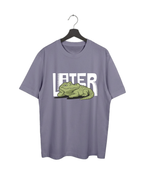 Later - Odyssey Grey - Minimal Oversized Adults T-Shirt