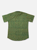 Leafy Green - Handblock Print - Men’s Pure Cotton Regular Shirt