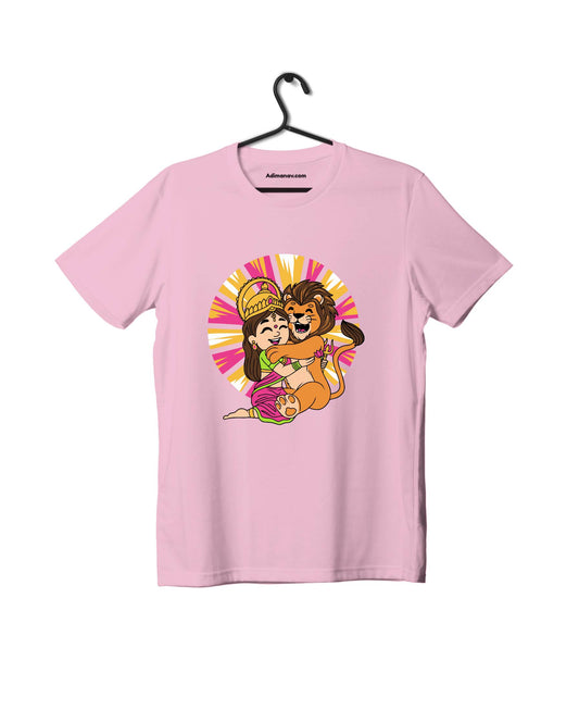 Lion Princess - Pink - Girls T-shirt