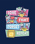 Love Fight - Navy Blue - Unisex Kids T-shirt