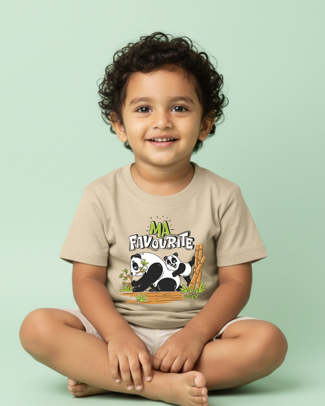Maa Favourite - Beige - Kids Unisex T-shirts