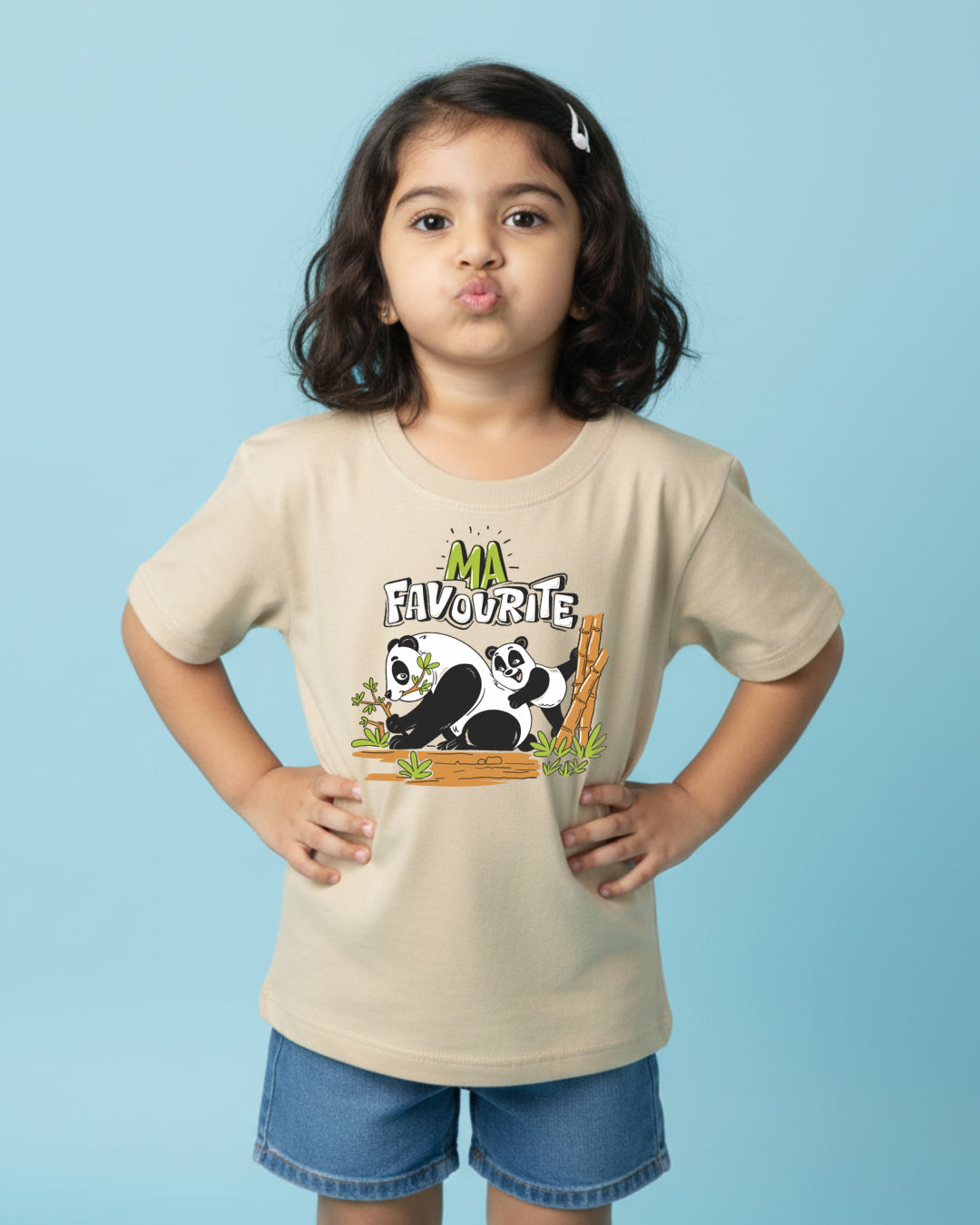 Maa Favourite - Beige - Kids Unisex T-shirts