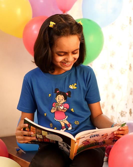 Mini - Royal Blue - Chintoo - Unisex Kids T-shirt