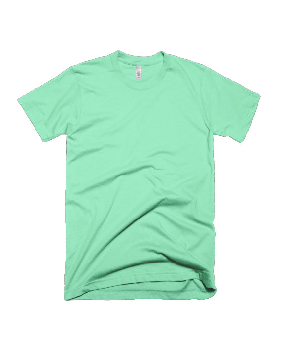 Mint Green Half Sleeve Plain Adults T-Shirt