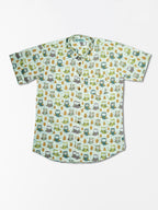 Owls Warm - Sanganeri Print – Men’s Pure Cotton Regular Shirt