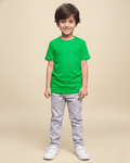 Parrot Green Half Sleeve Plain Kids T-Shirt