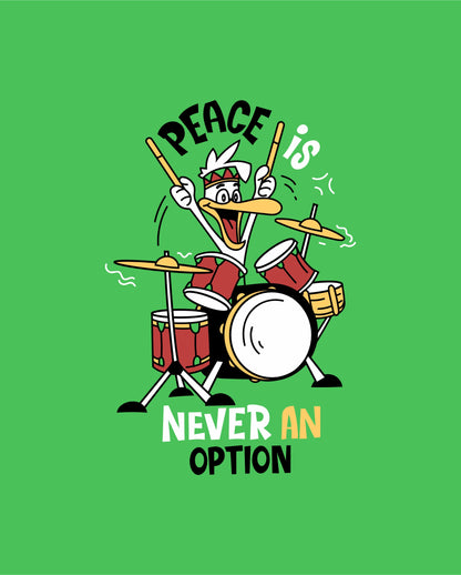 Peace – Parrot Green - Kids Unisex T-shirts