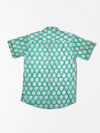 Peepal Leaves - Handblock Print – Men’s Pure Cotton Regular Shirt