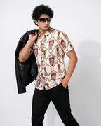 Pineapple Birds - Sanganeri Print – Men’s Pure Cotton Regular Shirt