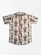 Pineapple Birds - Sanganeri Print – Men’s Pure Cotton Regular Shirt
