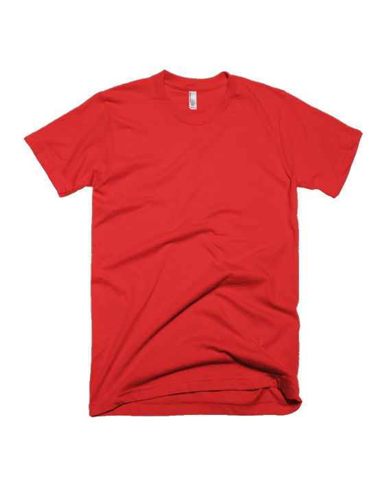 Red Half Sleeve Plain Adults T-Shirt
