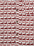 Red Swans - Sanganeri Print - Men’s Pure Cotton Regular Shirt